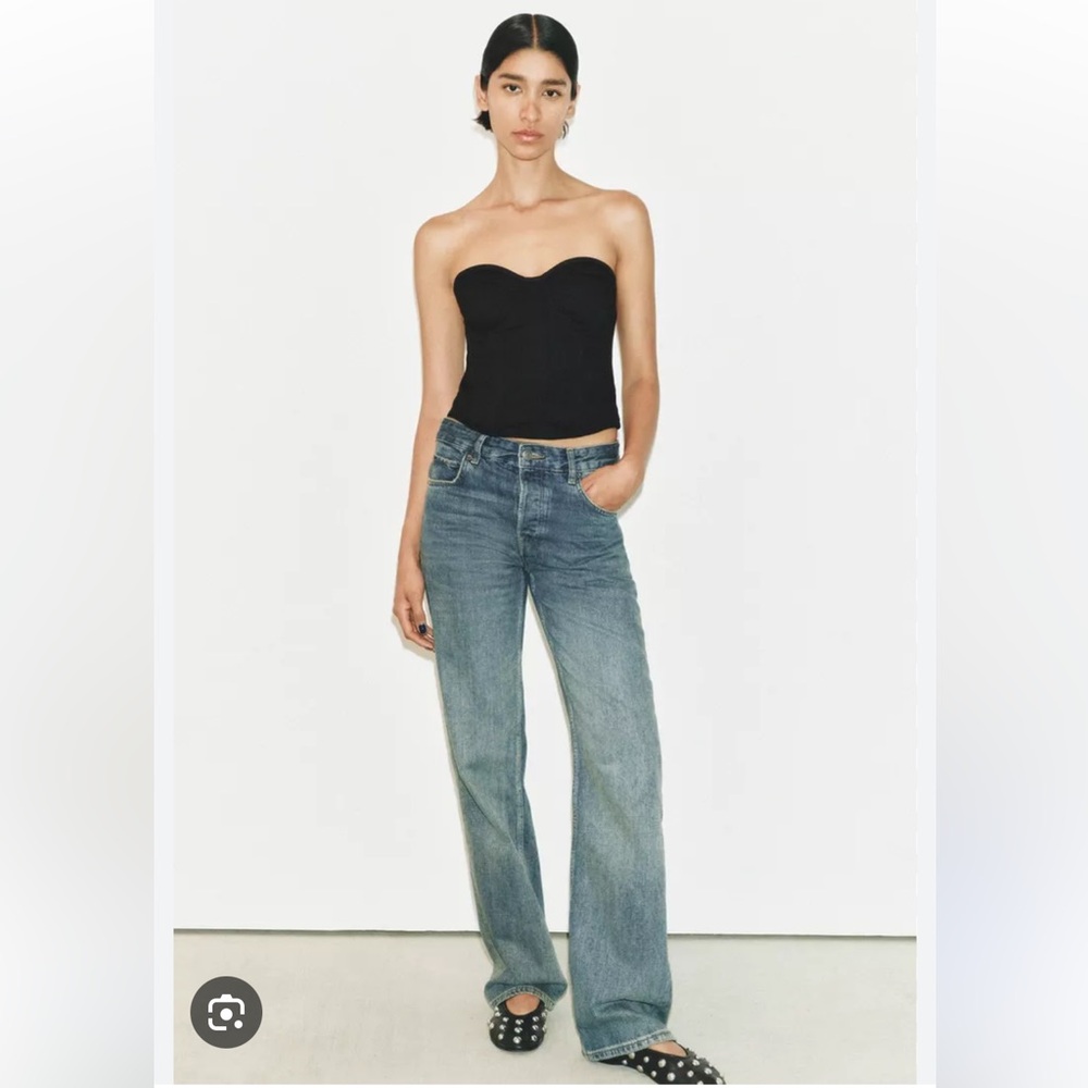 Elegant Black Corset Top ZW Collection